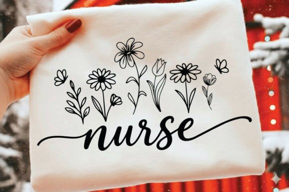 Boho Nurse Floral Nurse Flower Nursing
