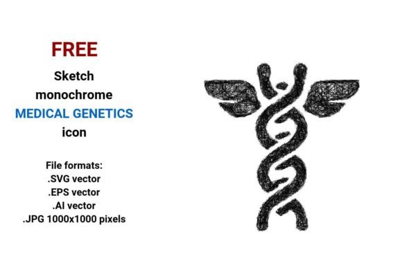 FREE Sketch Medical Genetics Icon