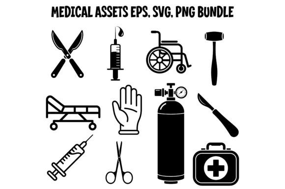 Medical Assets Silhouette Bundle