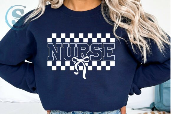 Nurse Checkerboard Design Trendy PNG