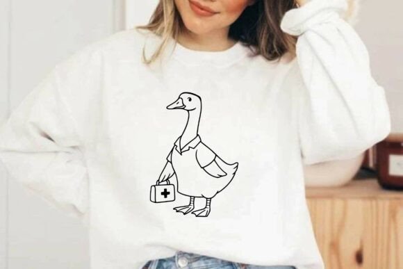 Nurse Goose SVG Sublimation Design
