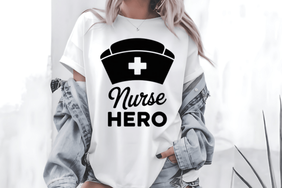 Nurse Hero SVG Nurse Typography PNG