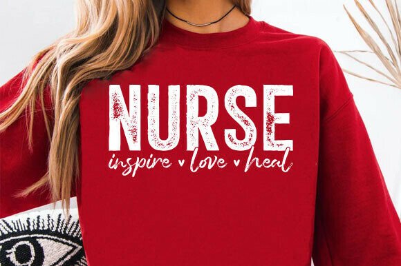 Nurse Inspire Love Heal SVG PNG