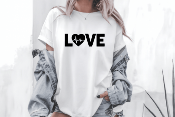 Nurse Love SVG Minimal Nurse PNG