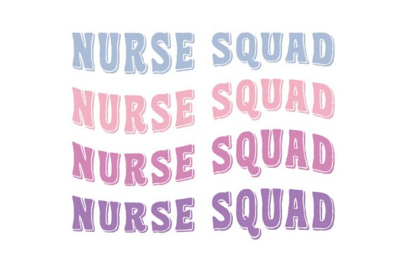 Retro Nurse Squad SVG PNG Tshirt Design