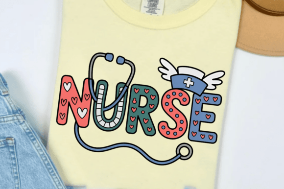 Valentine Nurse PNG Sublimation Design